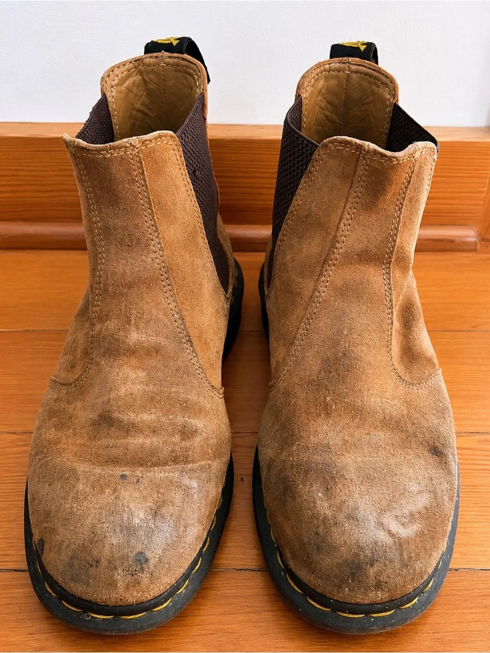 Dr. Martens Tan Brown Suede Chukka Boots